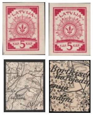 stamps on military maps