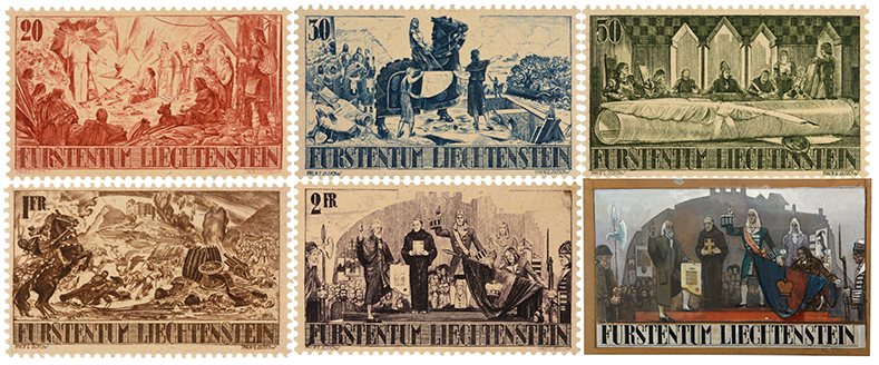 Liechtenstein Briefmarken Zotow