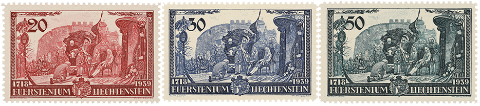Liechtenstein Huldigung des Fürsten