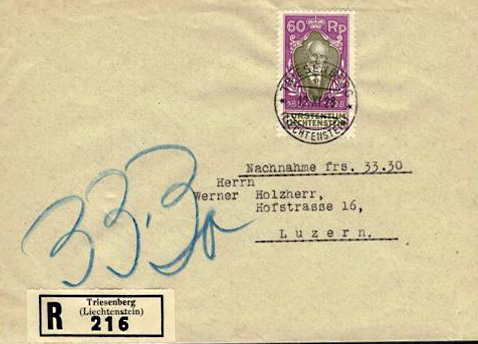 Ersttagsbrief 1928